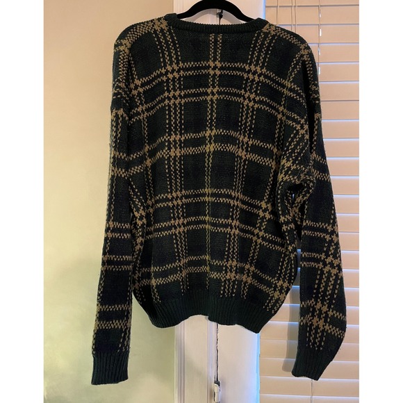 VTG Windridge Plaid Crew Neck Long Sleeve Sweater XXL Holiday Knit Pullover - Picture 2 of 6